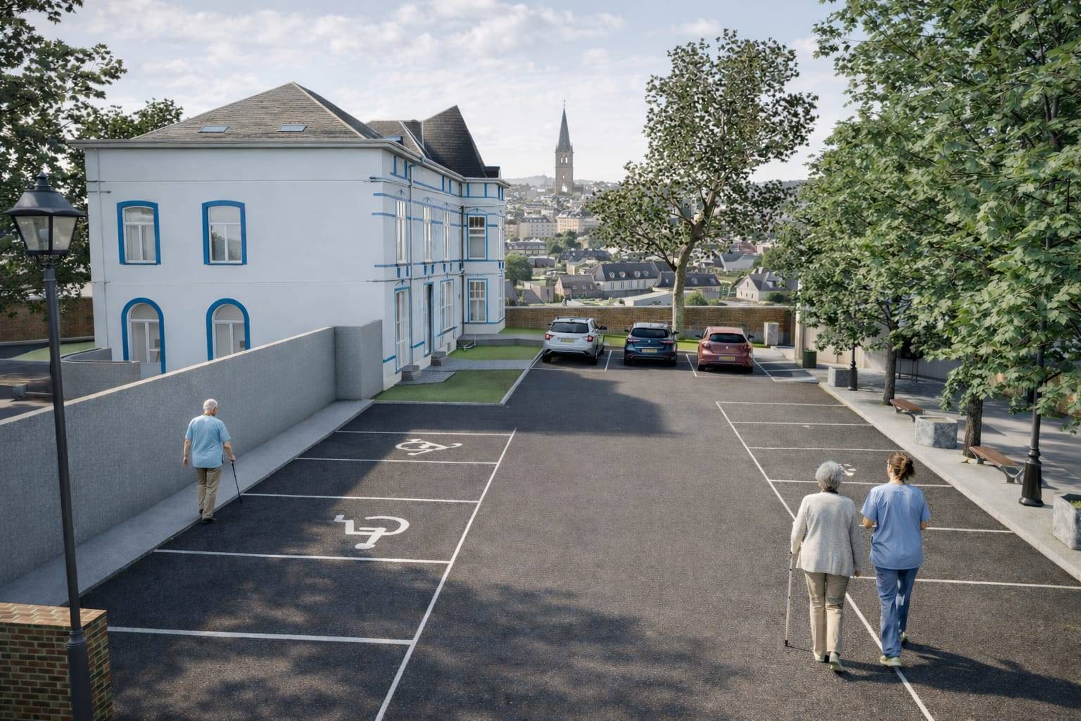 Vue extérieure du futur Centre de Santé Les Collines